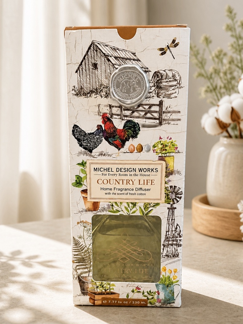 Michel Design Works Country Life Home Fragrance Diffuser - Fresh Cotton